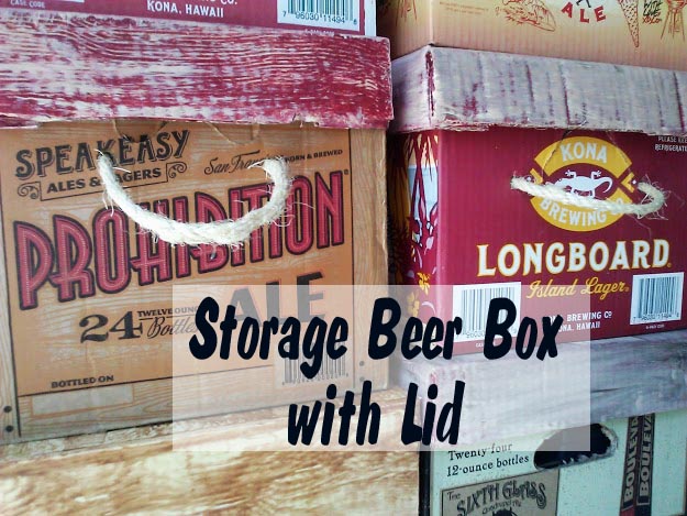 DIY Storage Beer Box with Lid