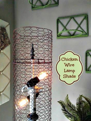 DIY Chicken Wire Lamp Shade