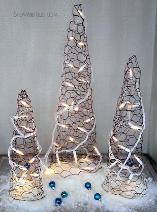 Chicken Wire Xmas Tree DIY (EASY GUIDE)