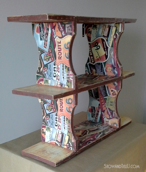 Route 66 Shelf Mini Makeover