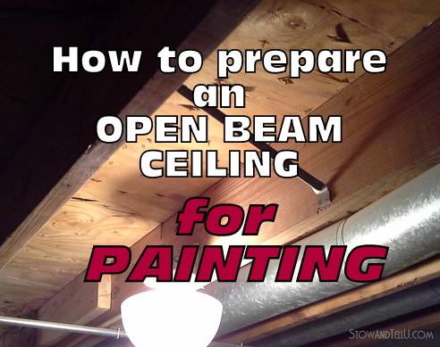 5 tips on How to Prepare an Open Beam Ceiling for Painting