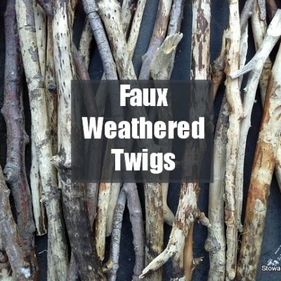 Faux Weathered Twigs~Like Driftwood, Almost!