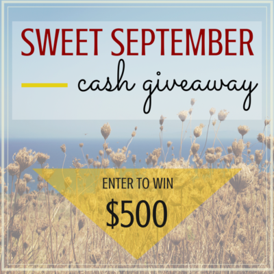 How Sweet it is $500 Cash Giveaway {And a Few Random Tips}