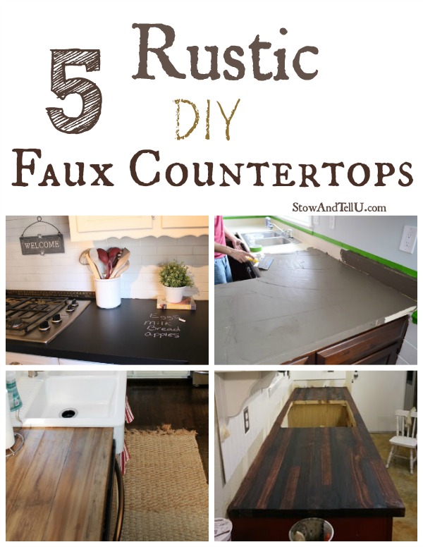 how to make laminate countertops look like wood