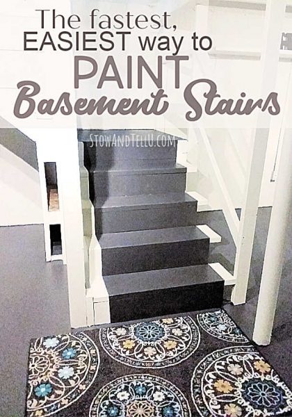 Fast,easy way to paint basement stairs