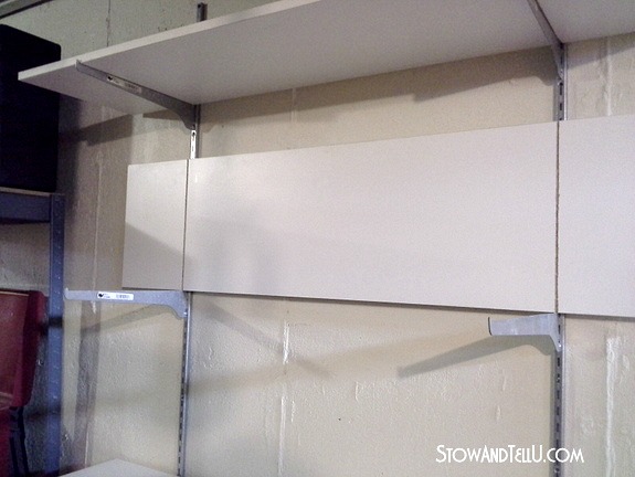 How to make adjustable wall shelves more sturdy | stowandtellu.com