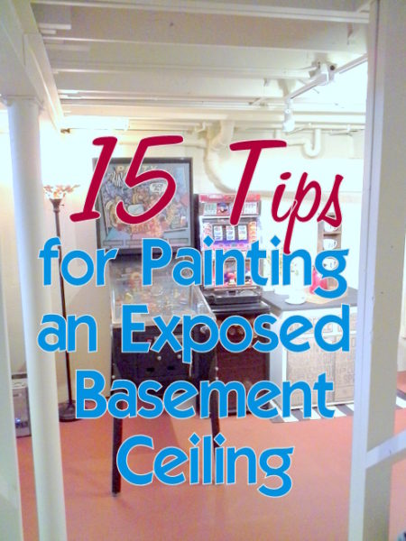 Tips for Painting an Exposed Basement Ceiling/ Stow&TellU