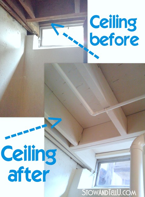 Tips for Painting an Exposed Basement Ceiling/ Stow&TellU