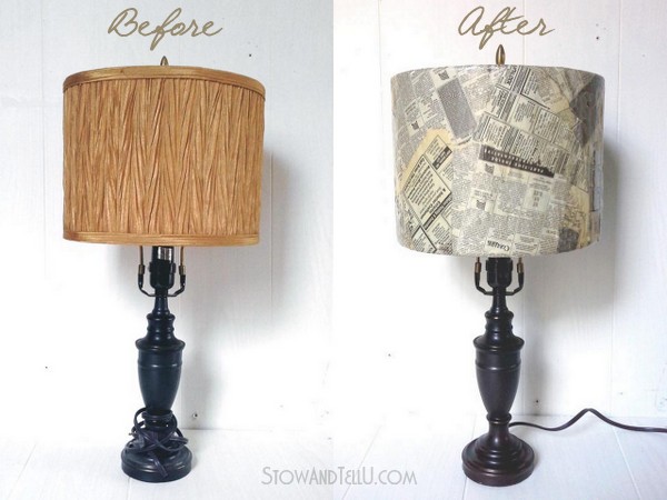 diy-old-newspaper-lamp-shade-https://stowandtellu.com