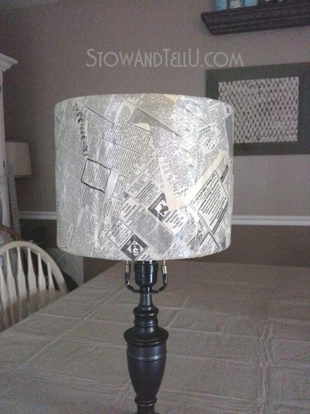 vintage-newspaper-craft-lamp-shade-https://stowandtellu.com