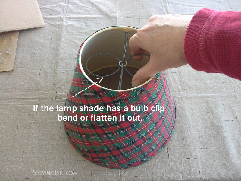 How to make a diy lamp shade gift basket and other unique gift wrap ideas from Stow and TellU
