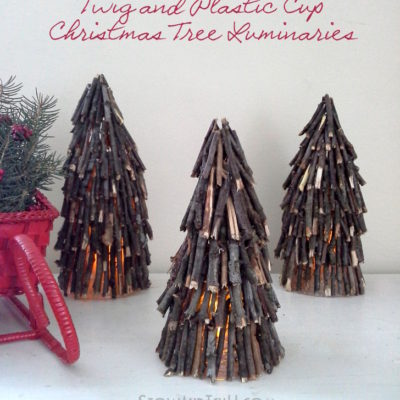 Twig Christmas Tree Luminaries