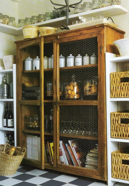 Faux kitchen pantry ideas that could work for a kitchen with no pantry space - StowandTellU.com