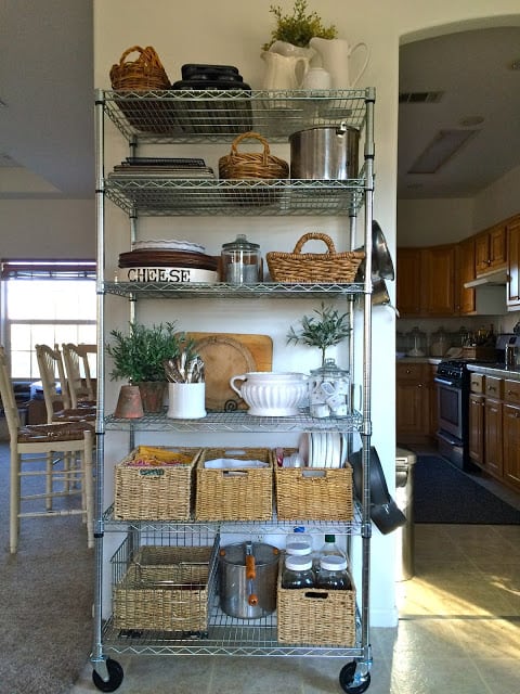If your kitchen doesn't have a pantry, any of these faux pantry ideas might work for you - StowandTellU.com