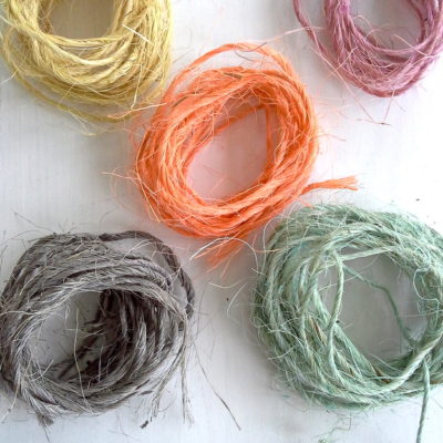 How to Dye Sisal Twine with Paint