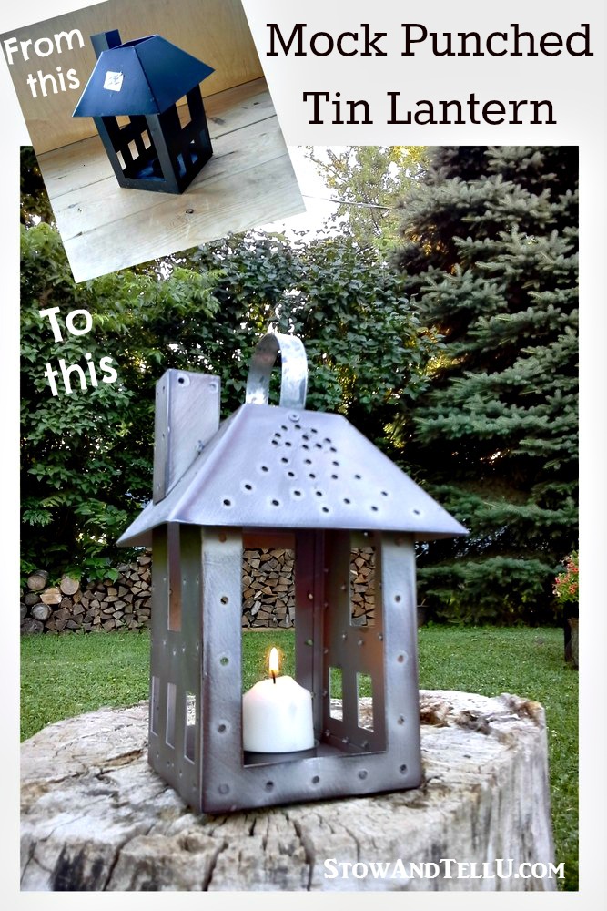 repurposed-faux-mock-punch-tin-lantern - StowandTellU.com