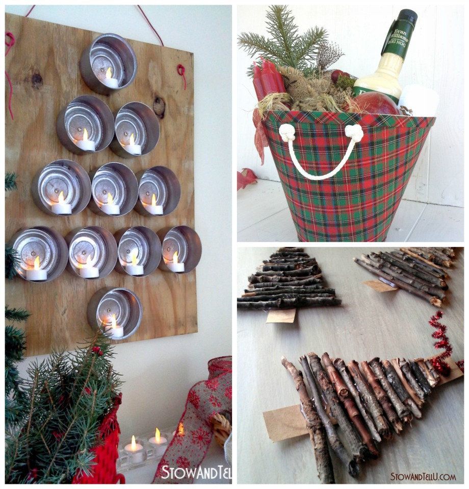 Rustic Christmas Craft and Decor Ideas - StowandTellU.com #FiftyandFab Blog Hop