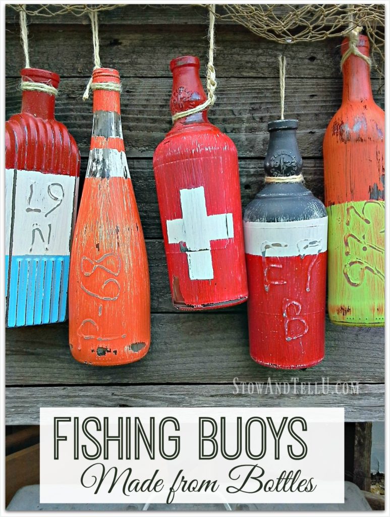 DIY Fishing buoys made from bottles - StowandTellU.com