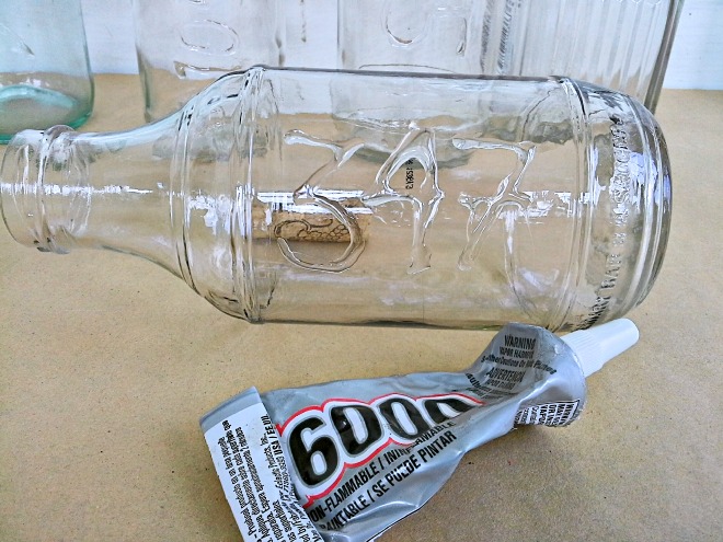 glue writing on bottles - StowAndTellU.com