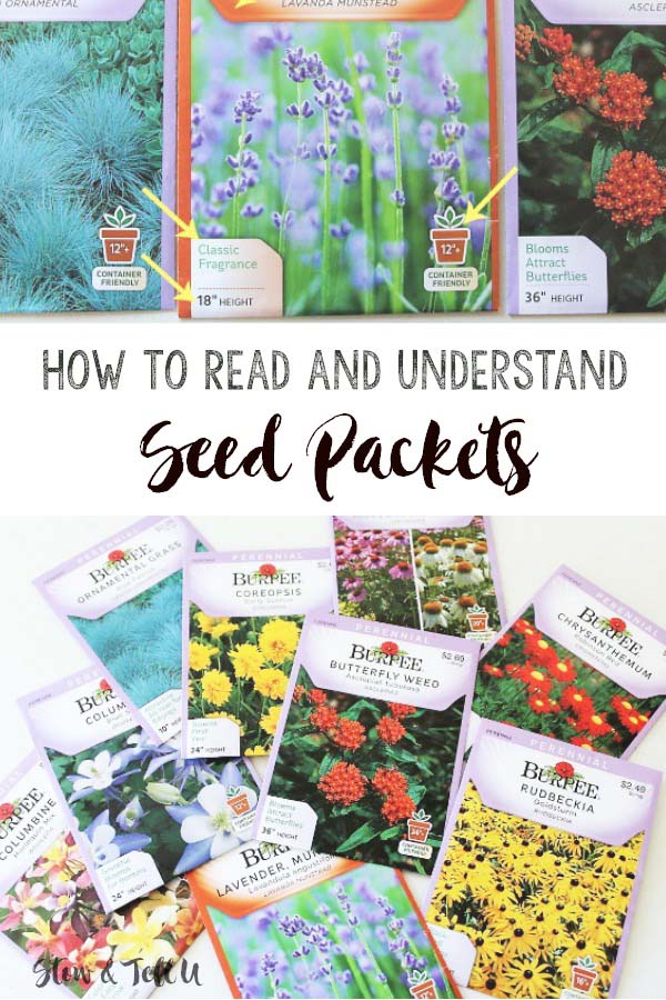 How to read seed packets | Understanding seed packet details | stowandtellu.com