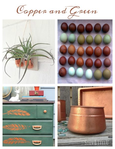 Copper and green decor ideas | Stowandtellu.com