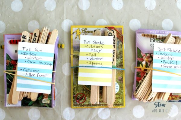 Easy seed packet organizing - no frills | Stowandtellu.com