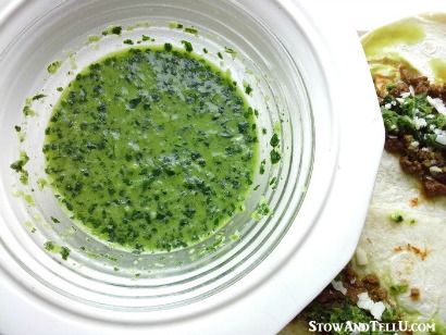 10-salsa-bar-recipes-ideas-cilantro-lime-chimichurri-sauce | stowandtellu.com