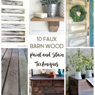 10 Faux Barn Wood Weathering Techniques