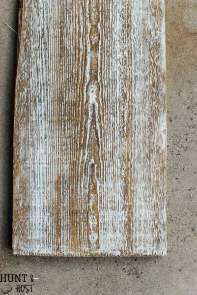 How to age wood with plaster | Hunt and Host | 10 ways to make wood look old and weathered