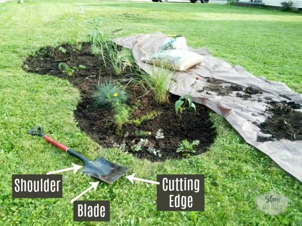 How to start a perennial garden flower bed | spade shovel parts | Stowandtellu.com