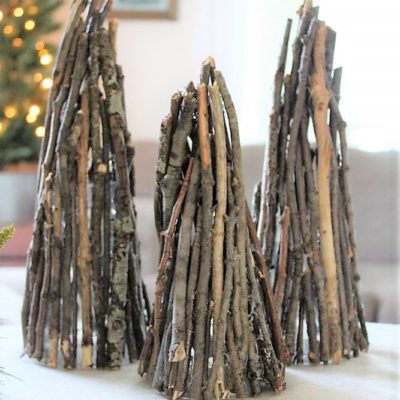 How to Make a Teepee Christmas Tree with Twigs