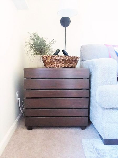 Crate Table in General Finishes Antique Walnut Gel Stain | How to fix the wrong stain color on wood furniture