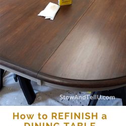 How to Refinish a Dining Table without Stripping Off Original Finish