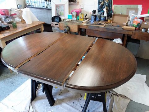 How to Refinish a Dining Table without Stripping the Original Coat