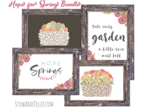A Colorful Spring Printable Bundle with a Message of Hope