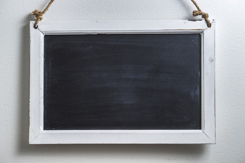 White Picture Frame Chalkboard