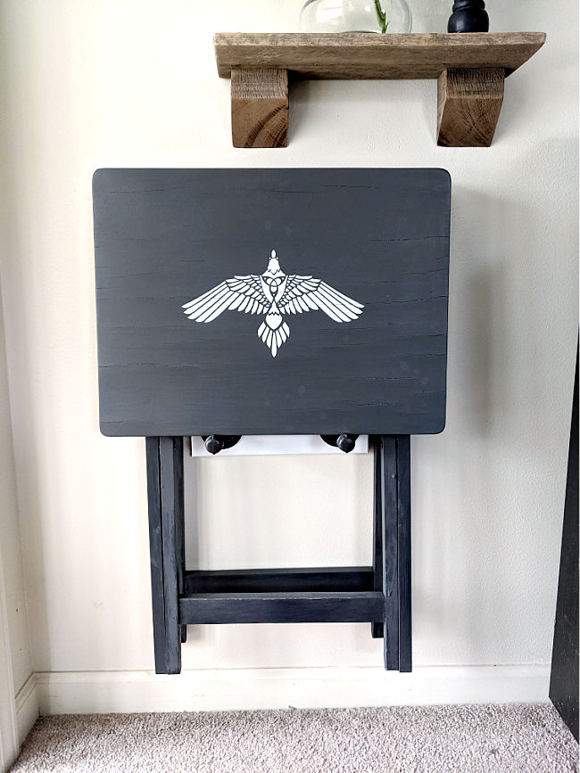 DIY Wall Mounted TV Tray Stand