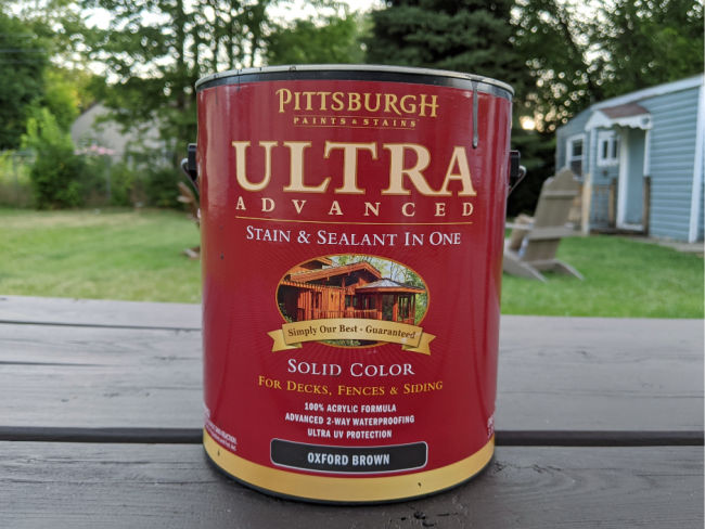 pittsburgh paint oxford brown solid stain