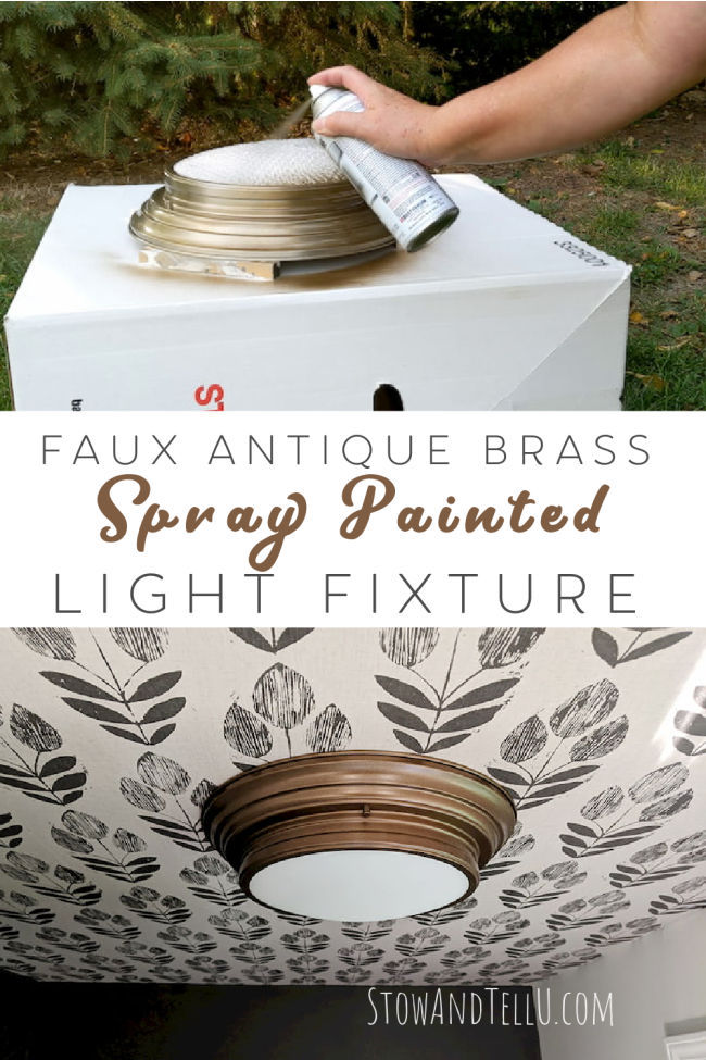 Can You Spray Paint Brass Light Fixtures? Yes, Yes You Can - One Hundred  Dollars a Month