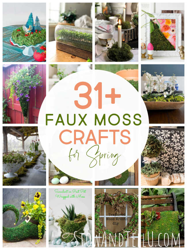 DIY- How To Make A Framed Craft Moss Decor