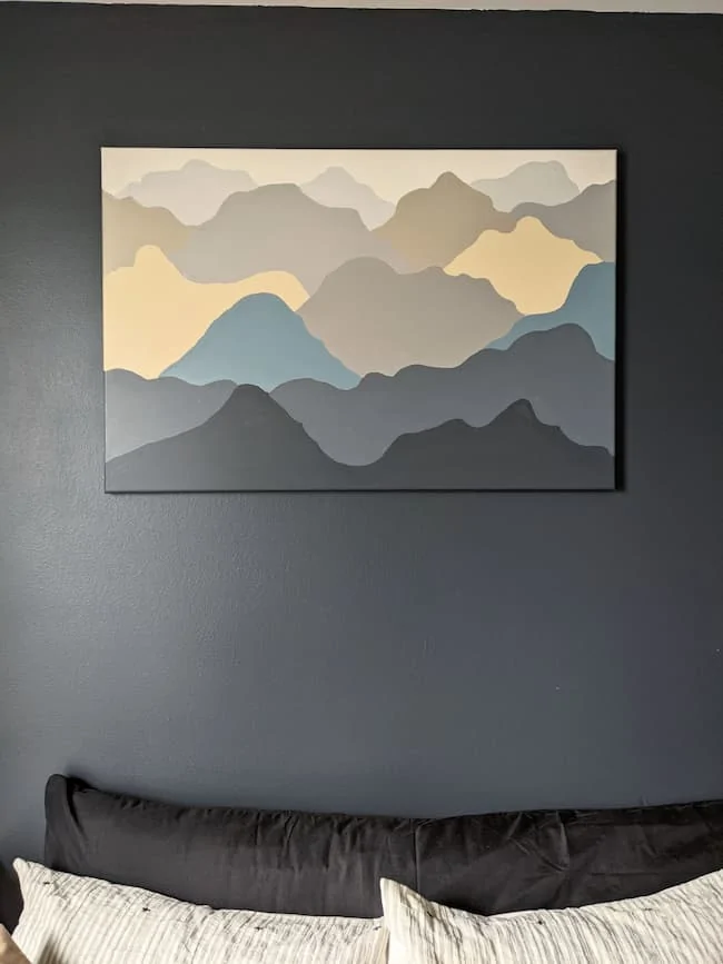 Simple Mountain Painting DIY