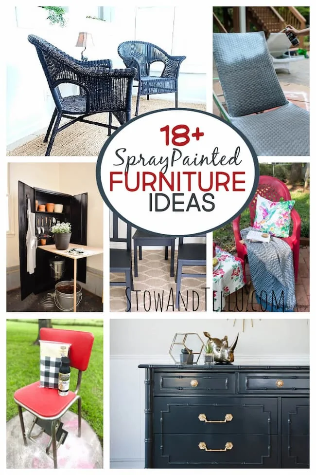 How To Spray Paint Furniture - Cleverly Simple