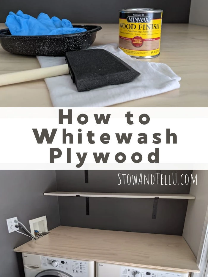 How to Whitewash Plywood for a Modern Look